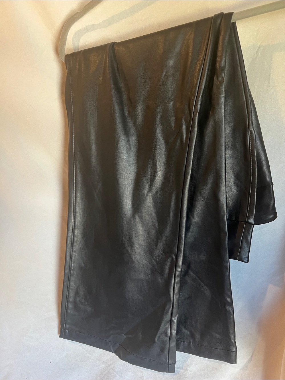 Time and Tru Black Faux Leather Jacket